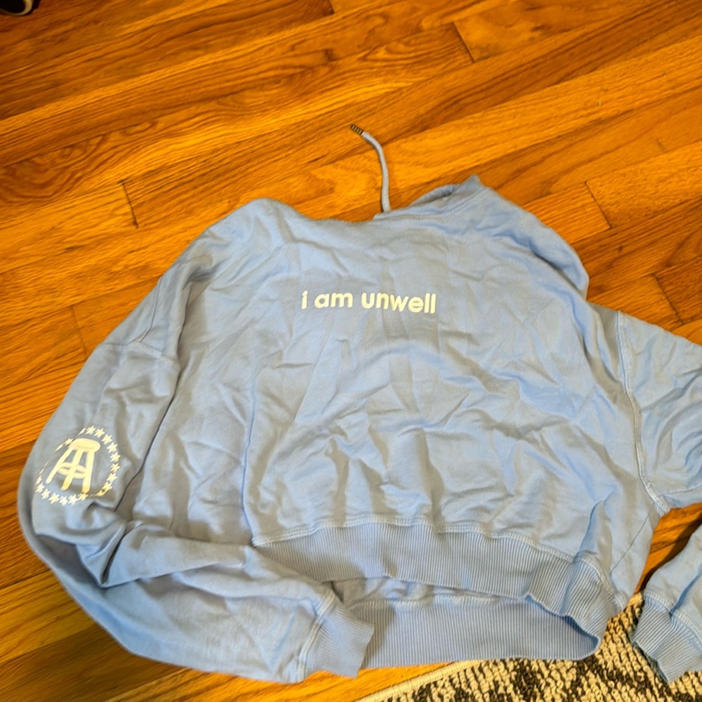 OG barstool Call her Daddy I am unwell cropped hoodie